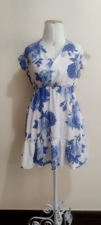 Vestido Floral Azul